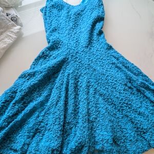 Love Fire Mini Dress in Vibrant Blue